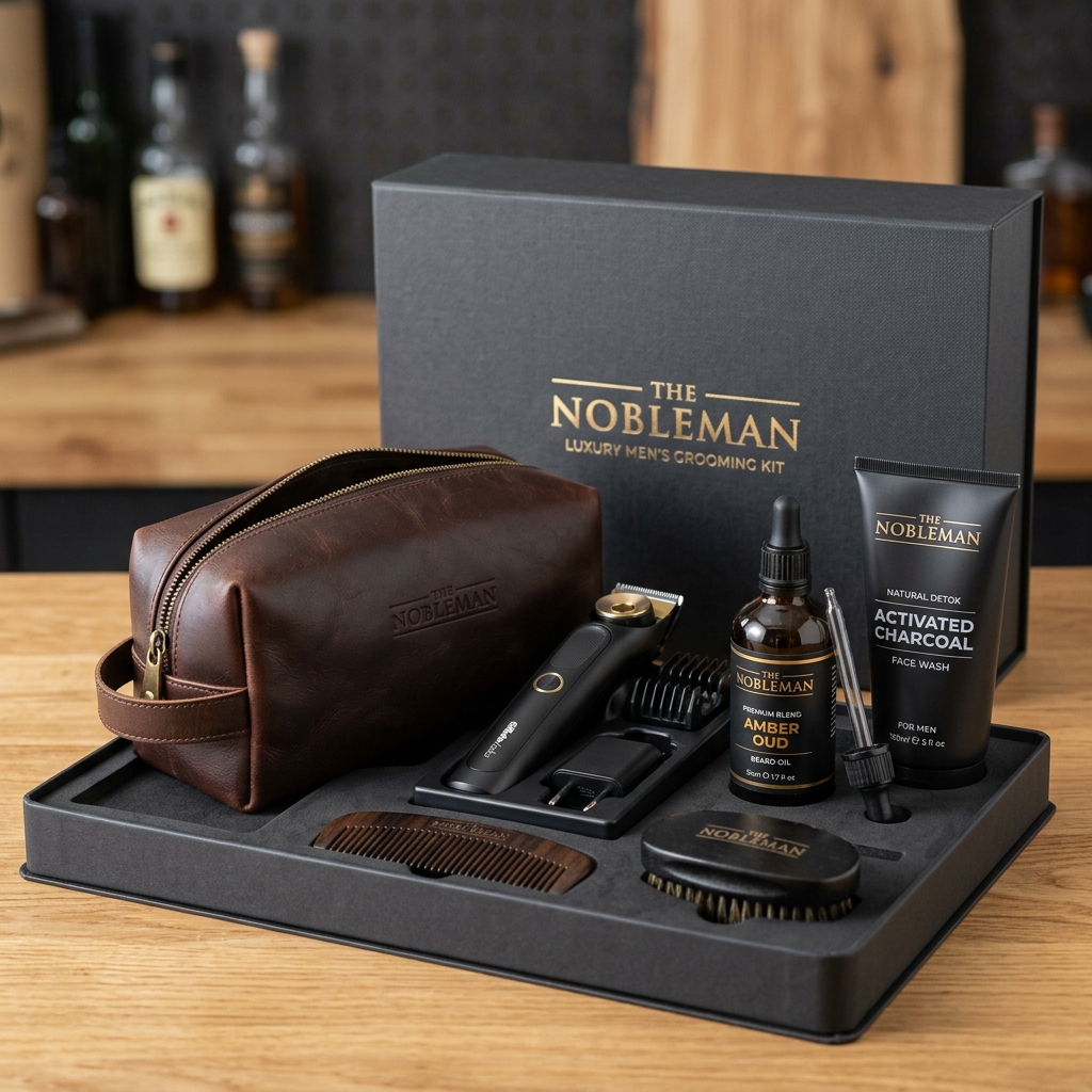 Royal Amber Grooming Kit & Trimmer Gift Set